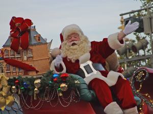 Santa in the Disney Parade